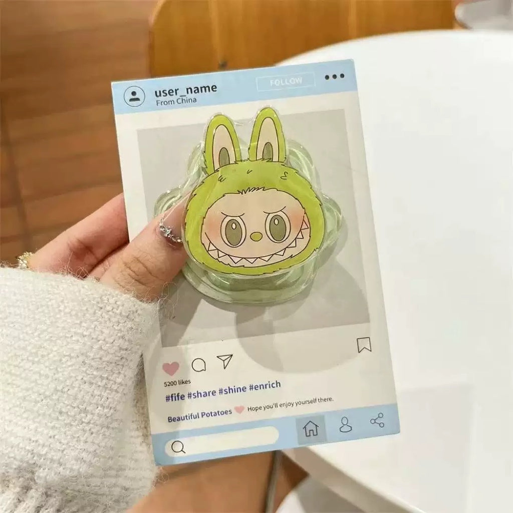Labubu phone stand, labubu phone accessories, cute phone accessories