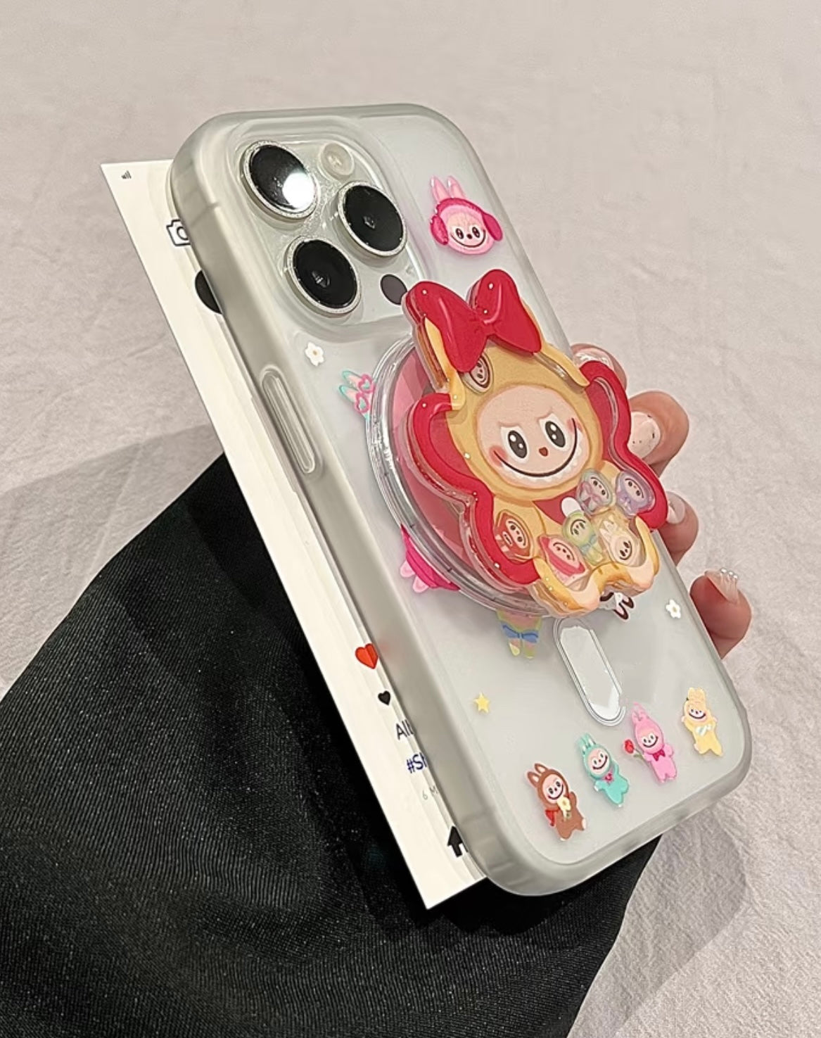 Labubu phone stand, labubu phone accessories, cute phone accessories