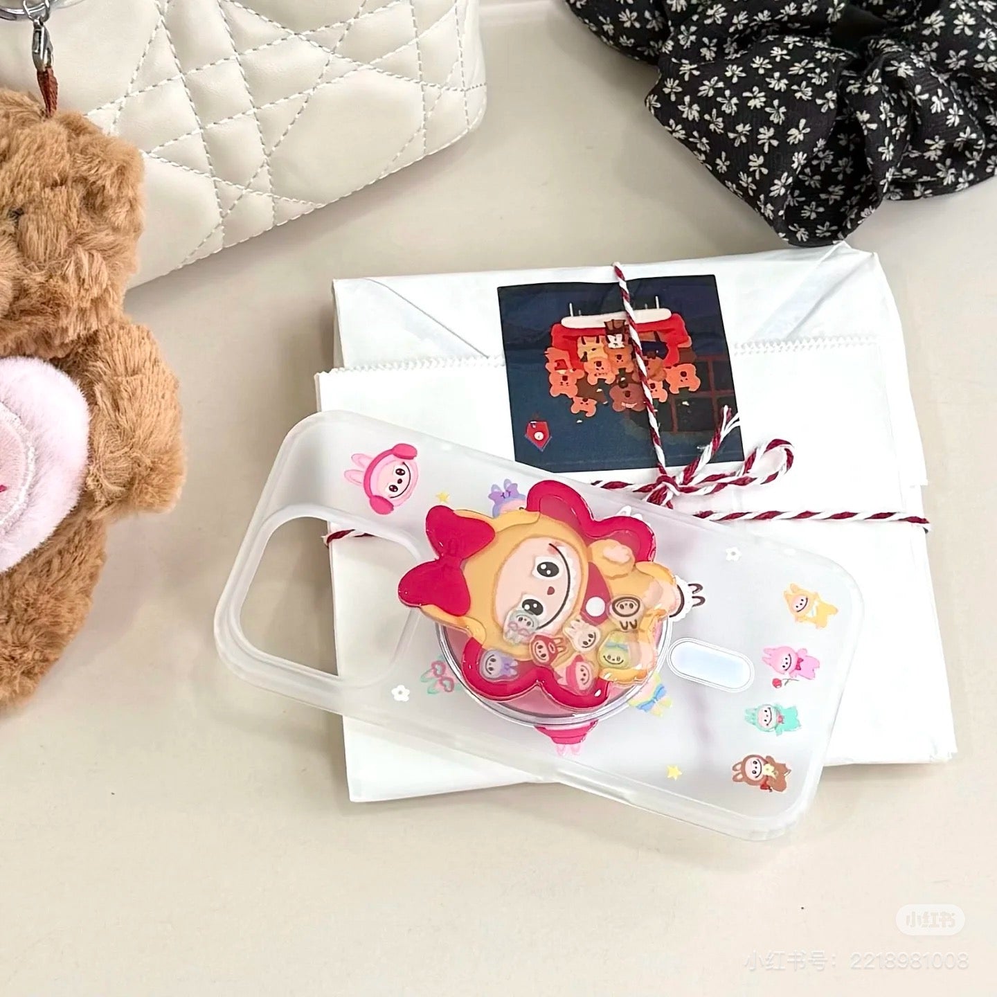 Labubu phone stand, labubu phone accessories, cute phone accessories